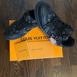 Black Denim LV trainer